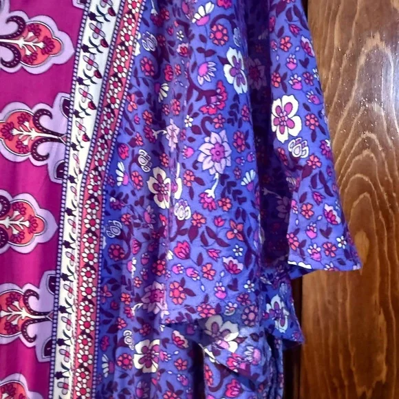 BloomChic Purple and Magenta Floral Maxi Dress - Picture 4 of 11